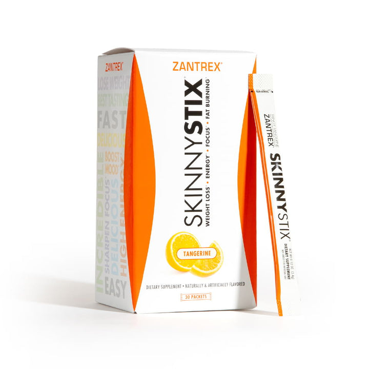 Zantrex SkinnyStix packaging on a white background